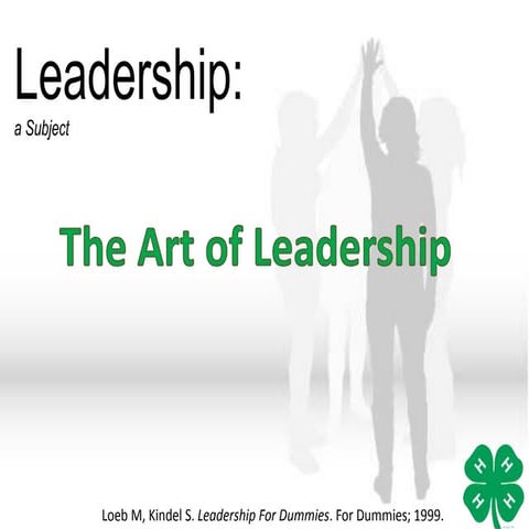 Sec3 the art of leadership