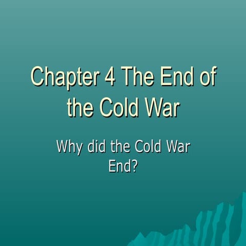 Sec 4 chapter 4.1 the end of cold war