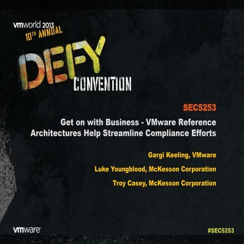 VMworld 2013: Get on with Business - VMware Reference Architectures Help Stre...