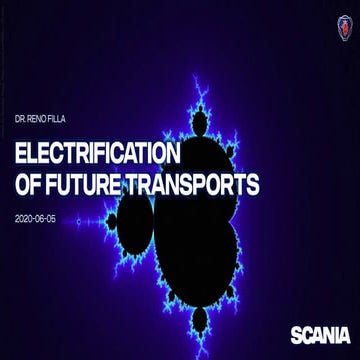 SEC lecture "Electrification of Future Transports"