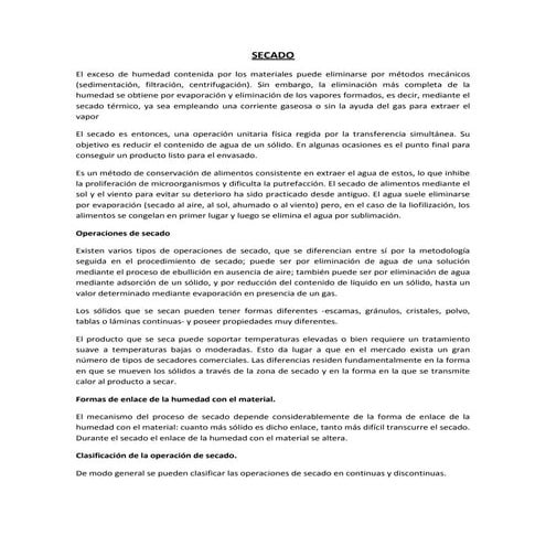 Secado