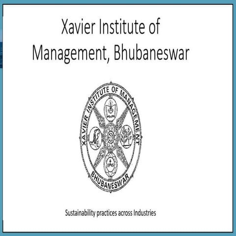 (XIMB) Sustainability - Shipping Industry