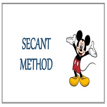 Secant method 