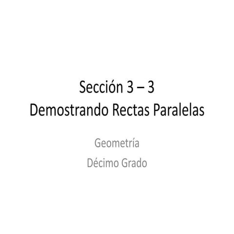Sección 3 – 3 (Geometría)