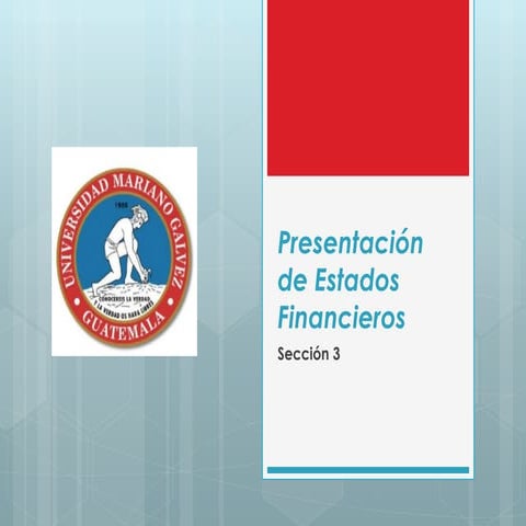Presentación Razonable y Cumplimiento de Estados Financieros según NIIF ...