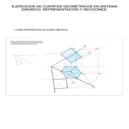 Sistema diédrico. Secciones