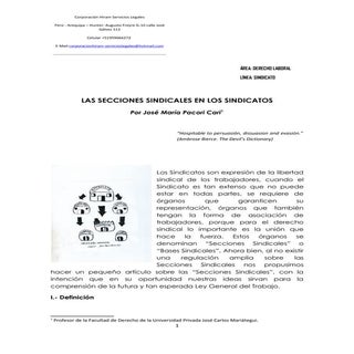 Secciones sindicales