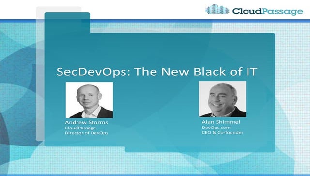 SecDevOps: The New Black of IT