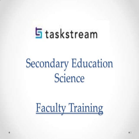 Sec ed science ts faculty instructional guide