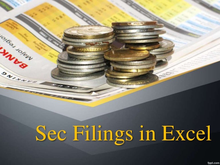Sec Filings in Excel