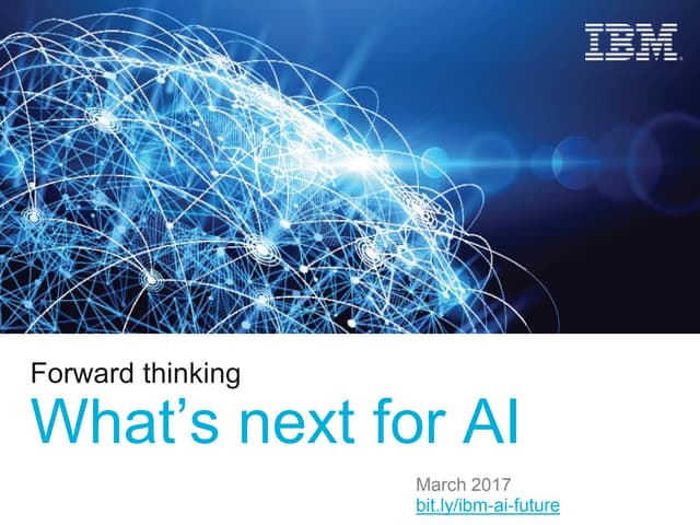 Forward thinking: What's next for AI