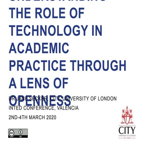 Secker  Understanding the role of technology through the lens of openness