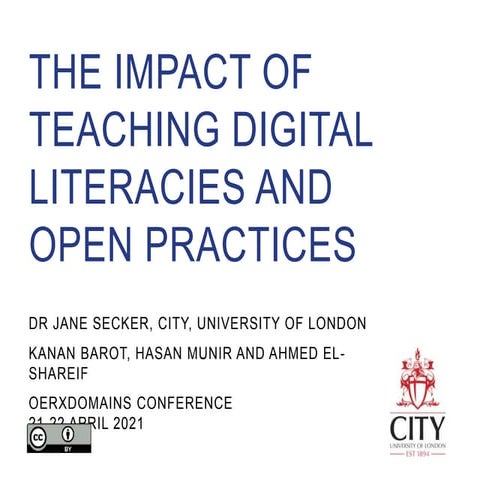 The Impact of Teaching Digital Literacies and Open Practices