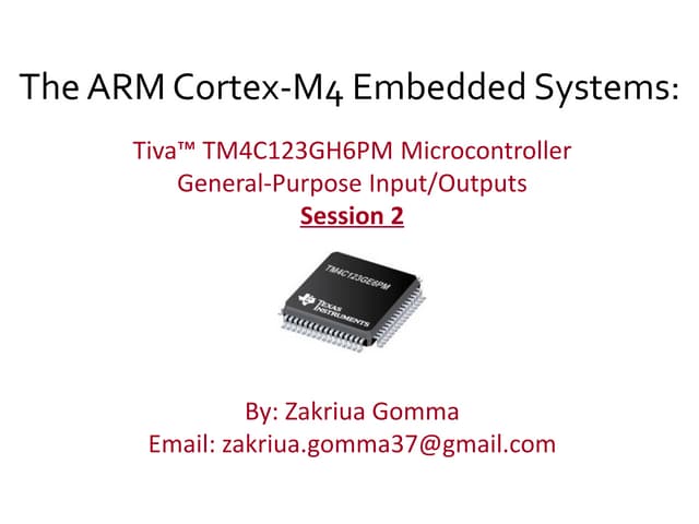 GPIO In Arm cortex-m4 tiva-c
