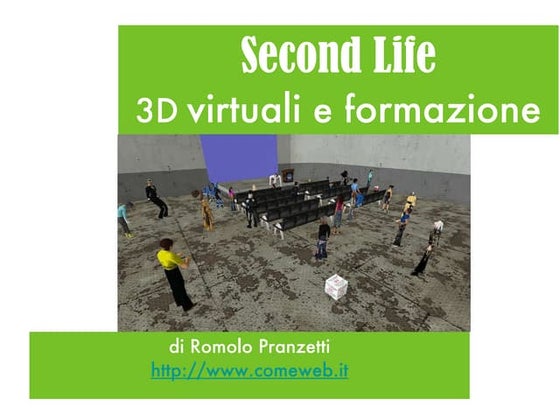 Second Life 3d Virtuali Formazione3890