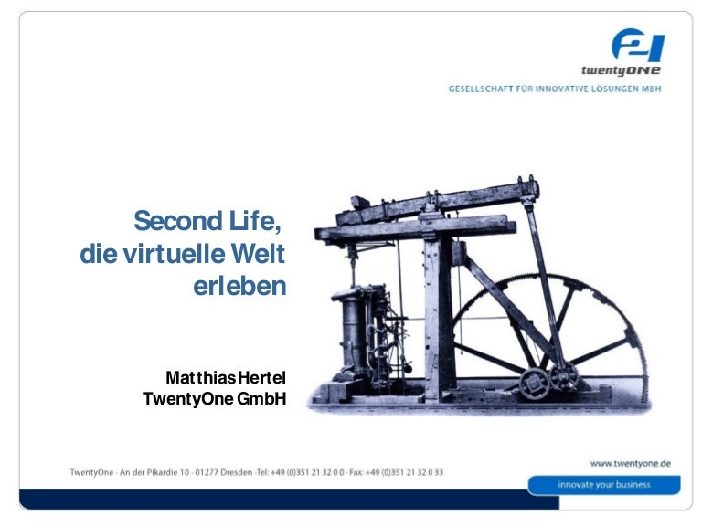 Second Life Die Virtuelle Welt Erleben