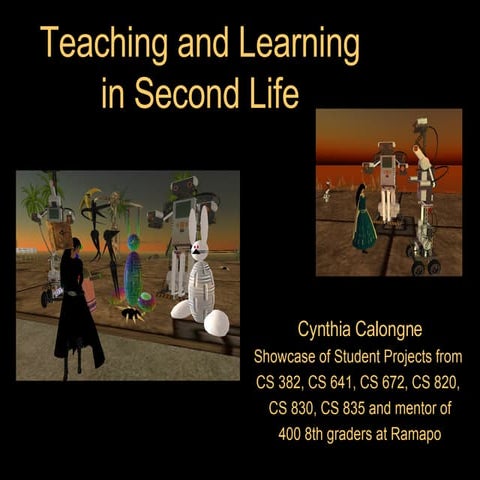 Second Life: Educator of the Year 2008 Showcase
