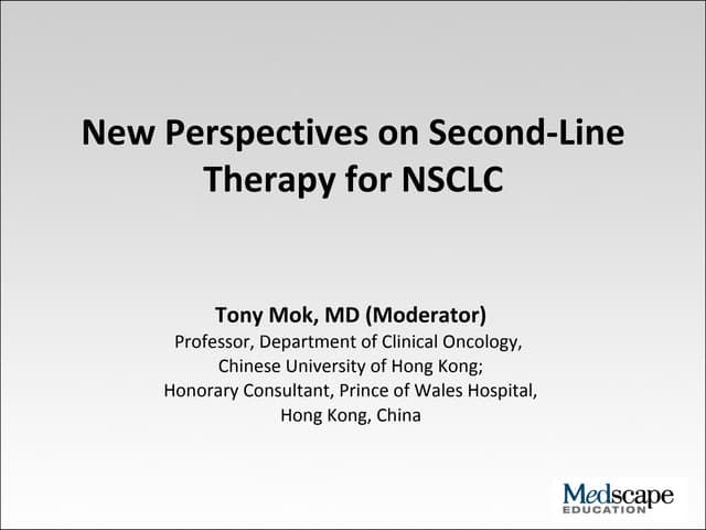 Second line therapy for nsclc