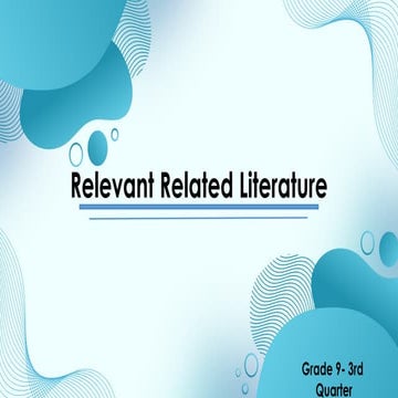 Chapter 6 the review of related literature and studies | DOC