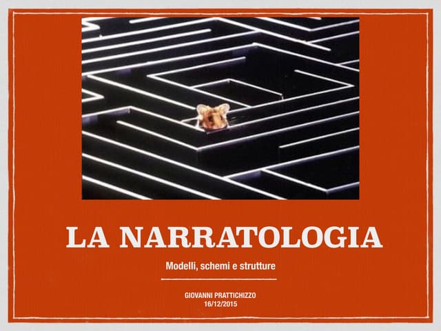 Narratologia e storytelling
