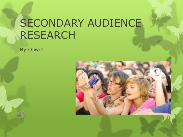Secondary audience research