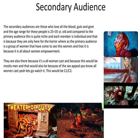 Secondary audience (The Descent) 