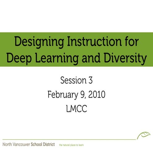 Designs 2010 Session 3 Secondary