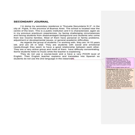 Secondary journal pdf