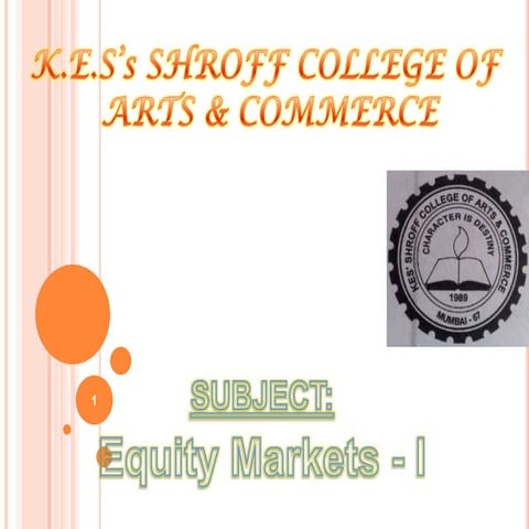 Secondary market ppt