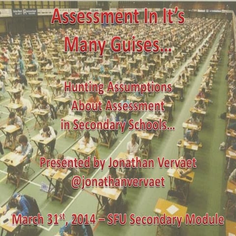 Assessment in It's Many Guises 
