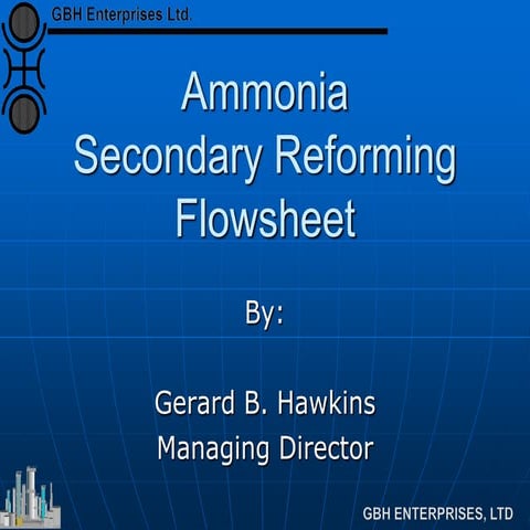 Secondary Reforming Flowsheets