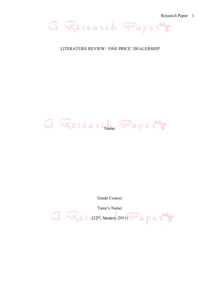 How to write a secondary research paper image