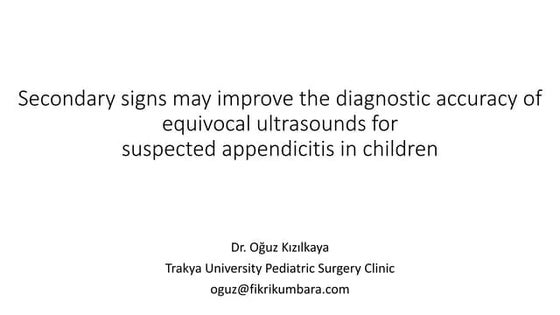 Baskent SCOPH presentation - Speech - TR - 2009 | PPT
