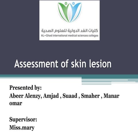 Secondary skin lesions