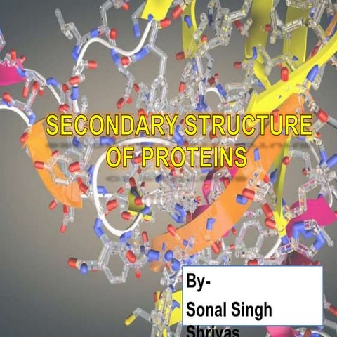 Secondary structure of proteins- Sonal Singh Shrivas.pptx