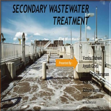 Secondary wastewater treatment