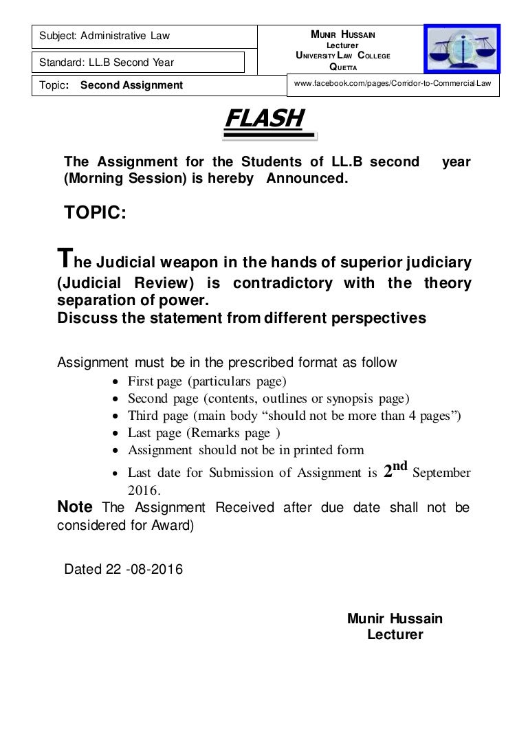 Second Assignment Second Assignment