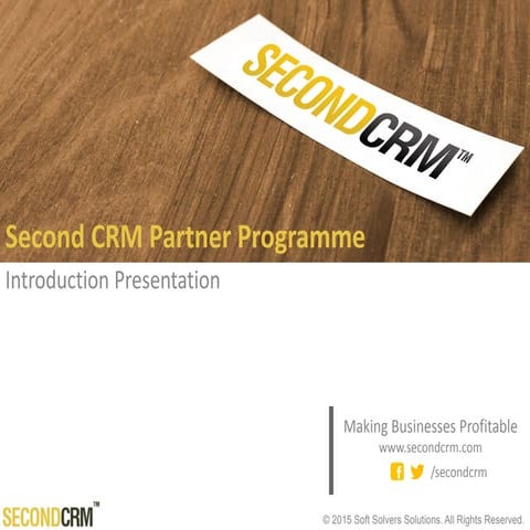 Second CRM Partner Programme