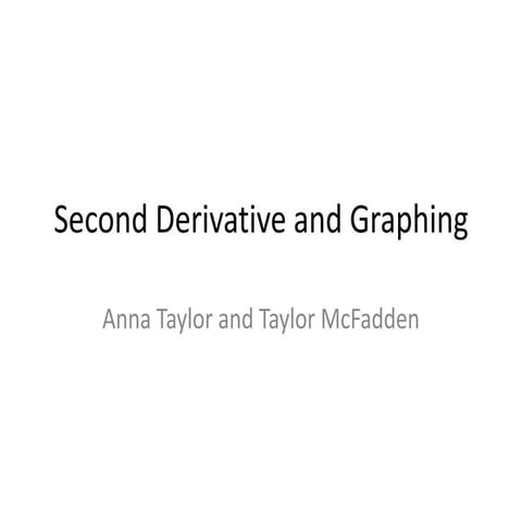 Second derivative and graphing
