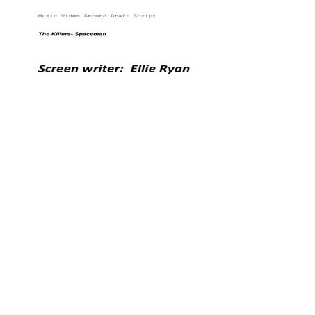 Second Draft Script