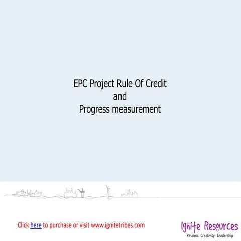 Second edition epc project rule of credit and progress measurement promo