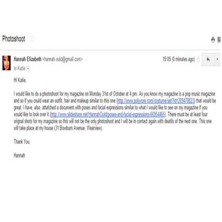 Second email with katie