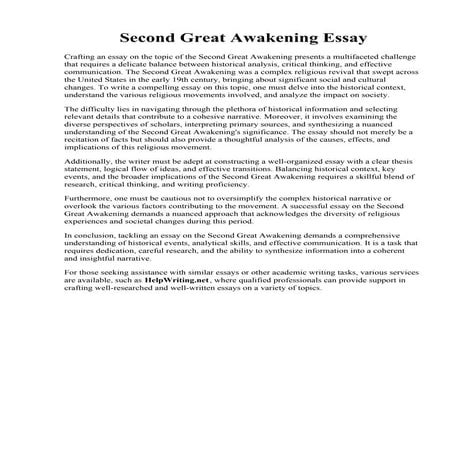 Second Great Awakening Essay.pdf