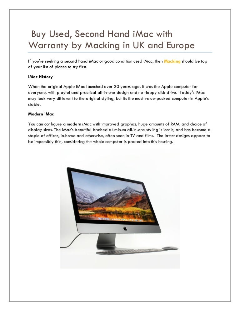 which used imac should i buy