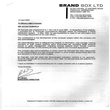 Julian Samuels - Second image international