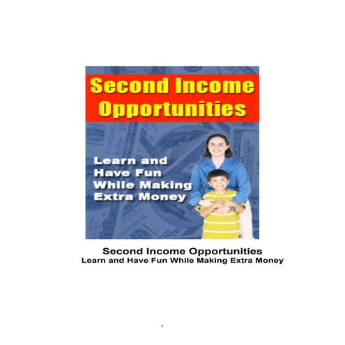 A Second Income Solution | PDF
