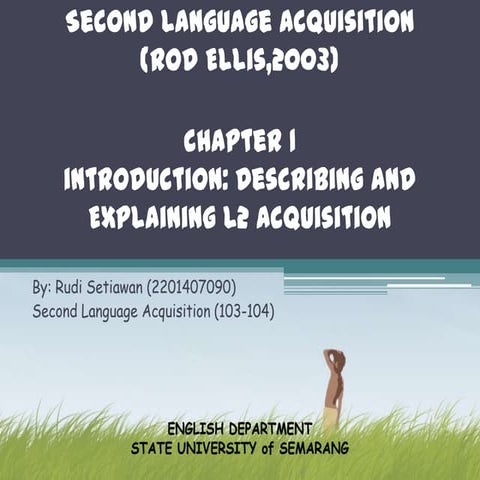 Second language acquisition