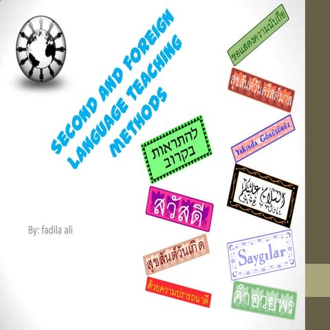 Second language teaching methods