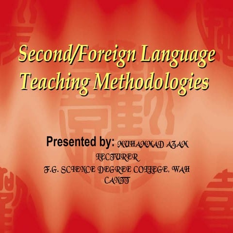 Second language teaching methods2