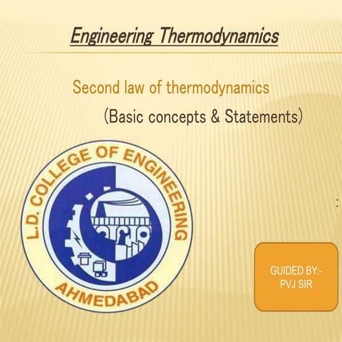 Second law of thermodynamics